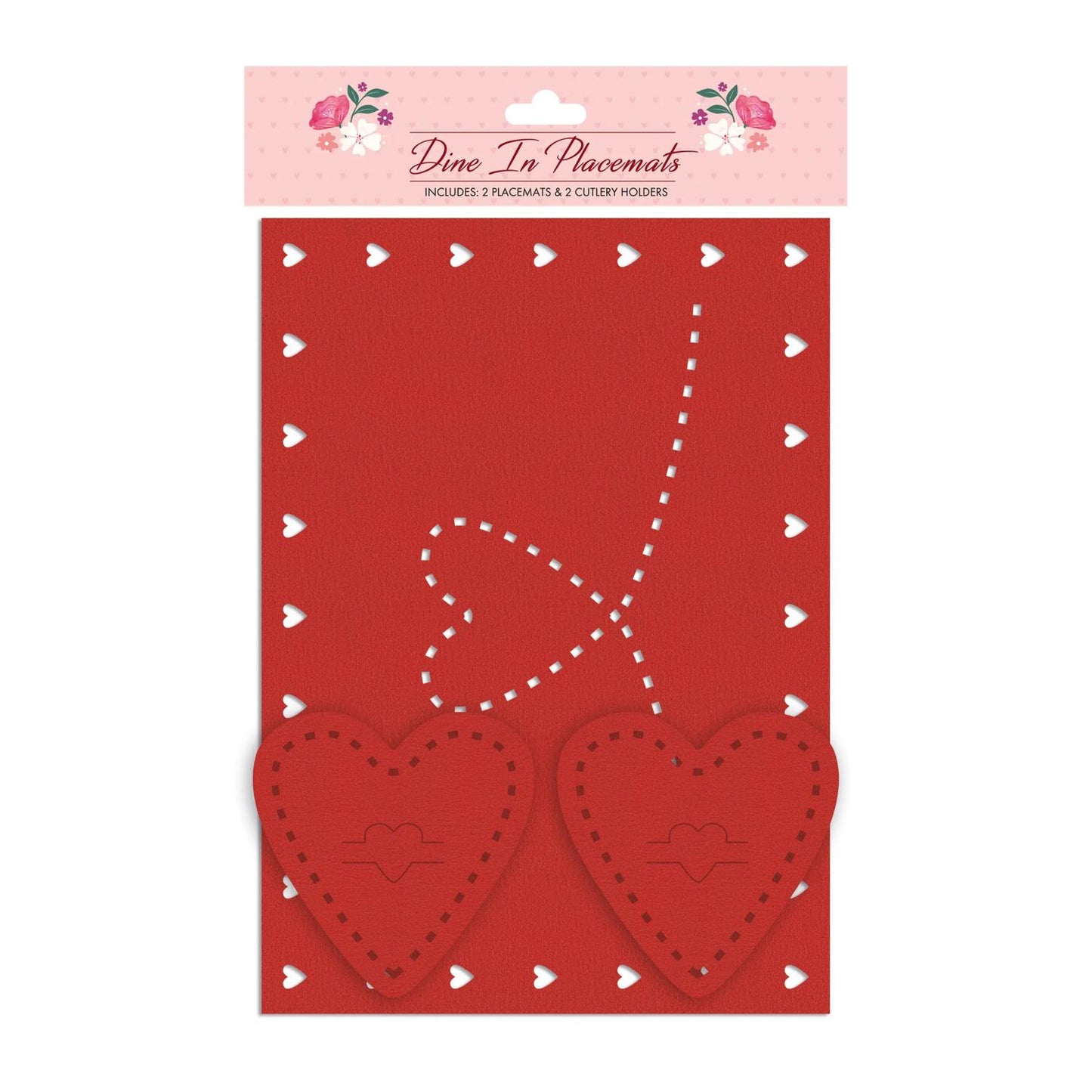 Valentine's Heart Dine In Placemat Set
