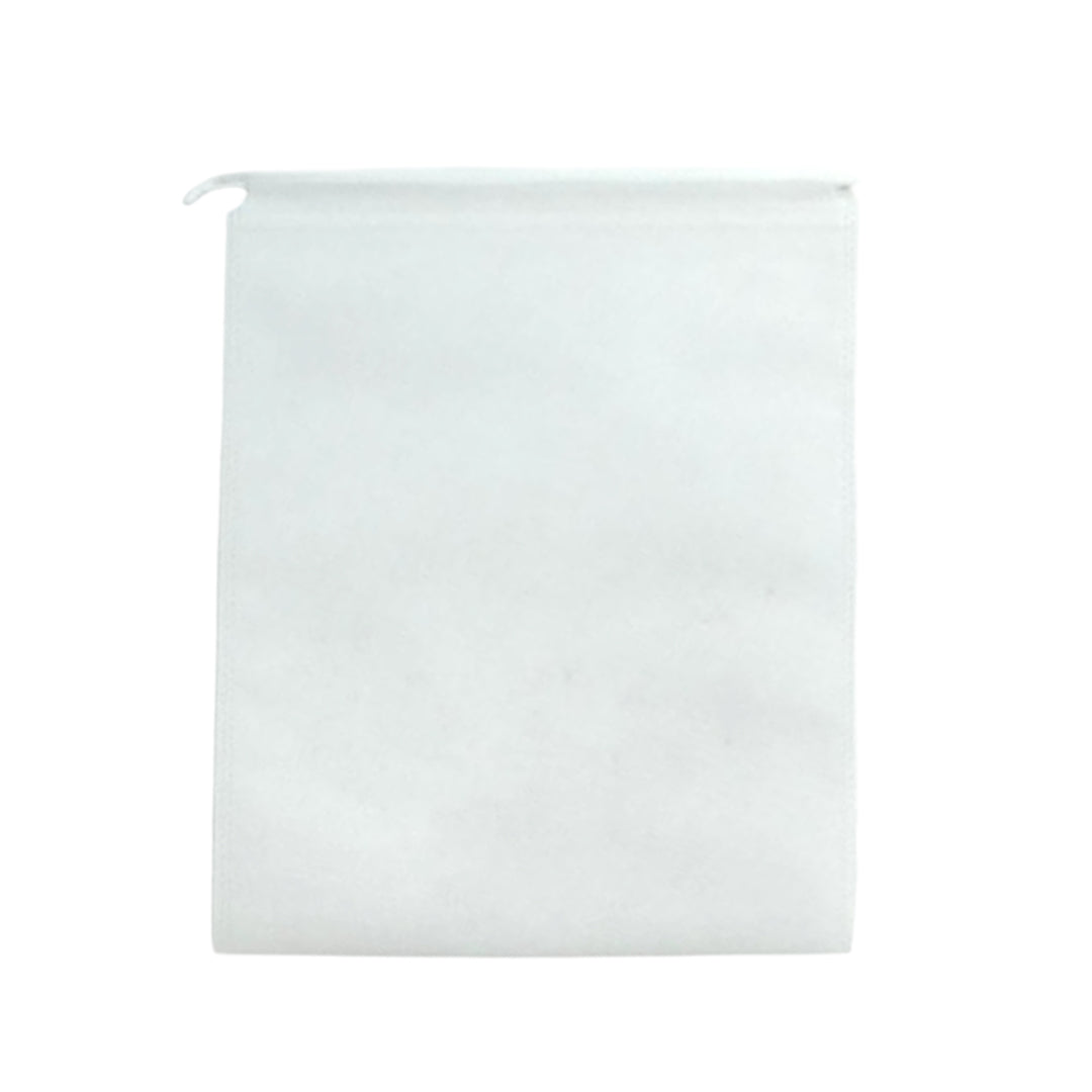Pack of 100 White Coloured 32x22cm Non-Woven Drawstring Bags