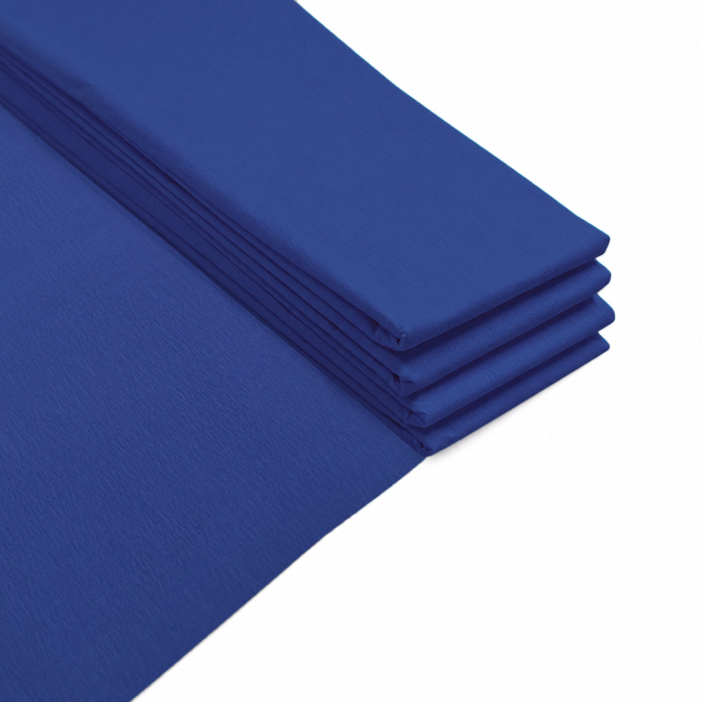 Pack of 5 Dark Blue Crepe Paper Sheets 50cm x 2m 17GSM 35% Stretch Craft Paper