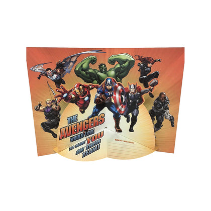 Hallmark Son Age 6 Birthday Avengers 'YOU'RE SO INCREDIBLE' Pop Out 3D Card