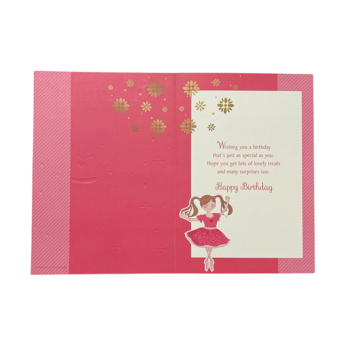To Mummy Juvenile Girl Dancing Pink Birthday Card