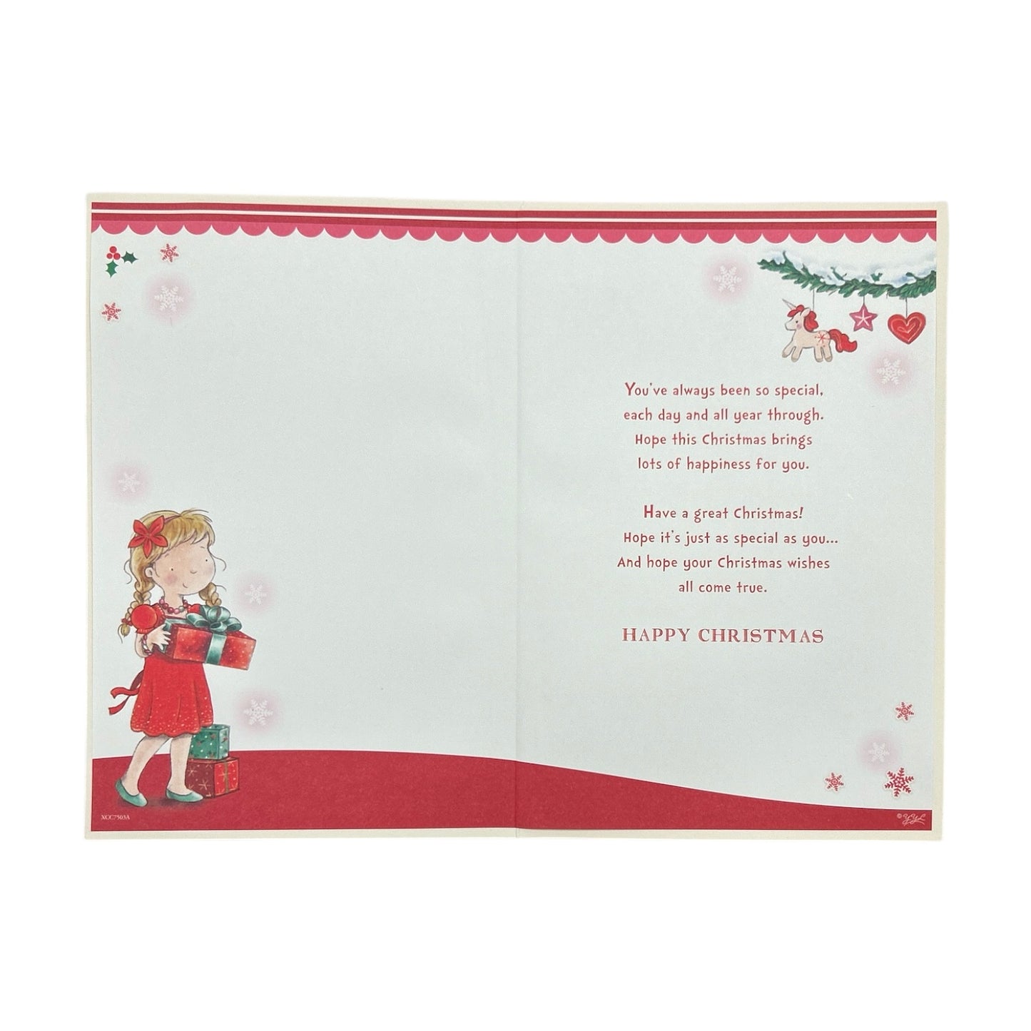 Especially For You Sparkly Magical Christmas Card With Badge