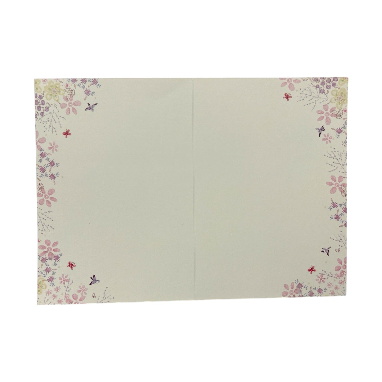 Open Blank Charming Garden Design Greeting Card