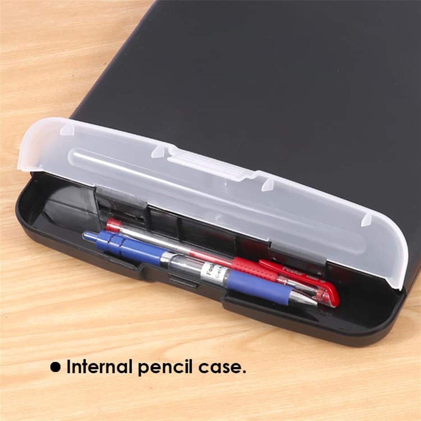 Waterproof Plastic PP Storage Clipboard with Pencil Case 36.5 x 24.5 x 2.1cm