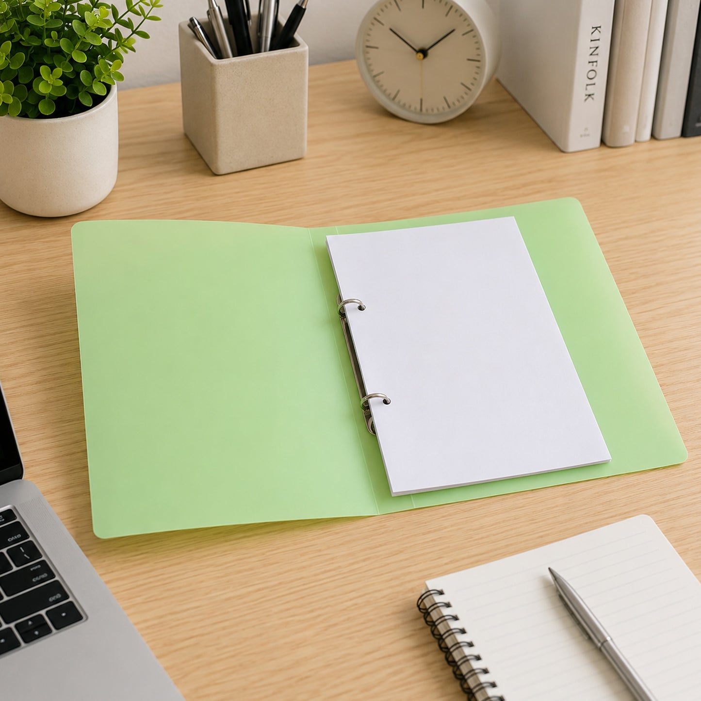 A5 Slim Clear Translucent Ringbinder - Filing Ring Binder Storage