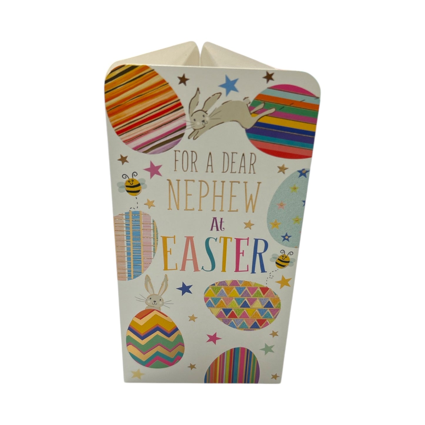 For A Dear Nephew Bunnies And Eggs Design Easter Money Wallet Card