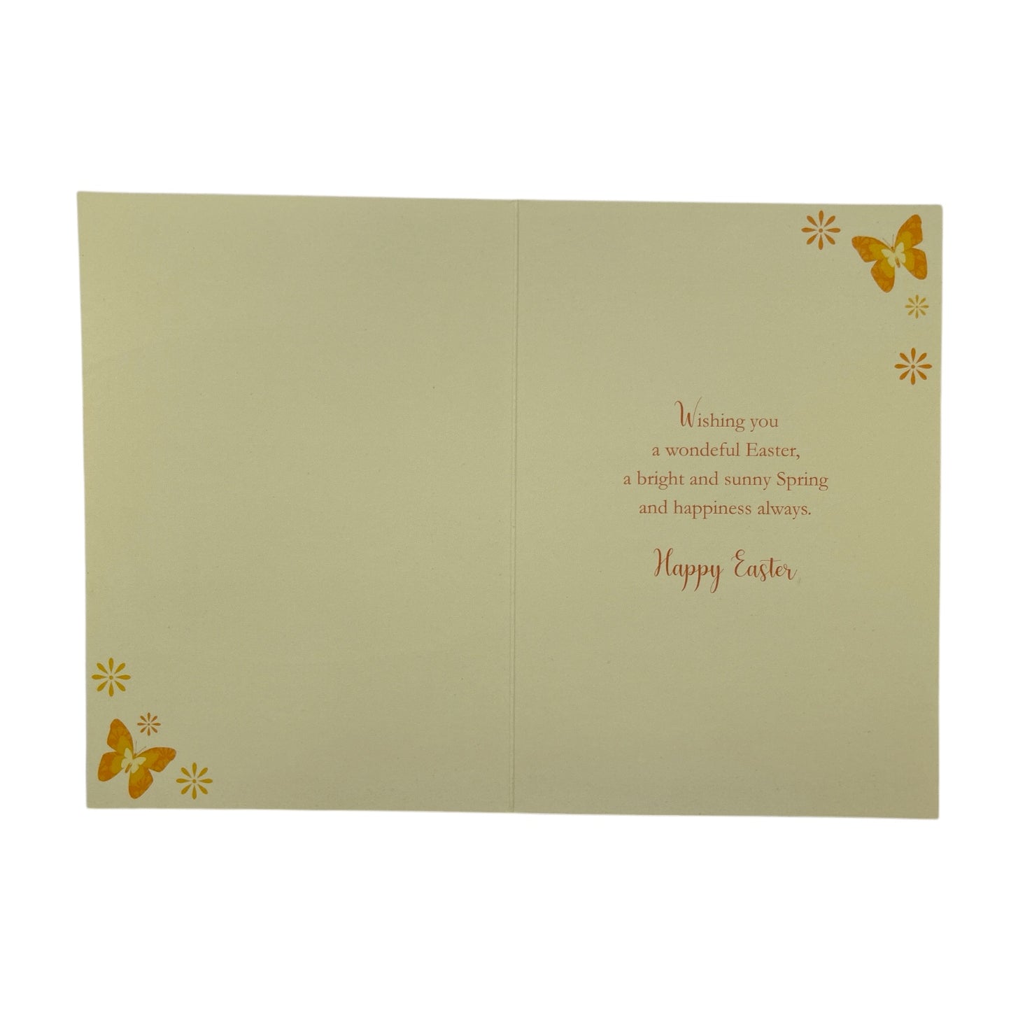 Best Wishes Yellow Daffodil Flowers Design Easter Card