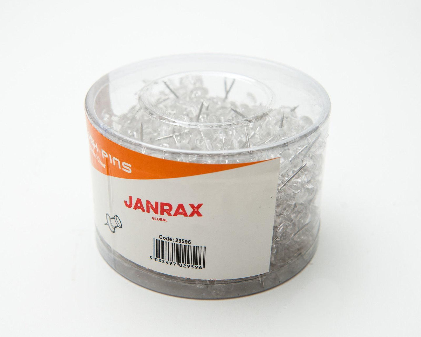 Pack of 5000 Janrax Clear Transparent Push Pins