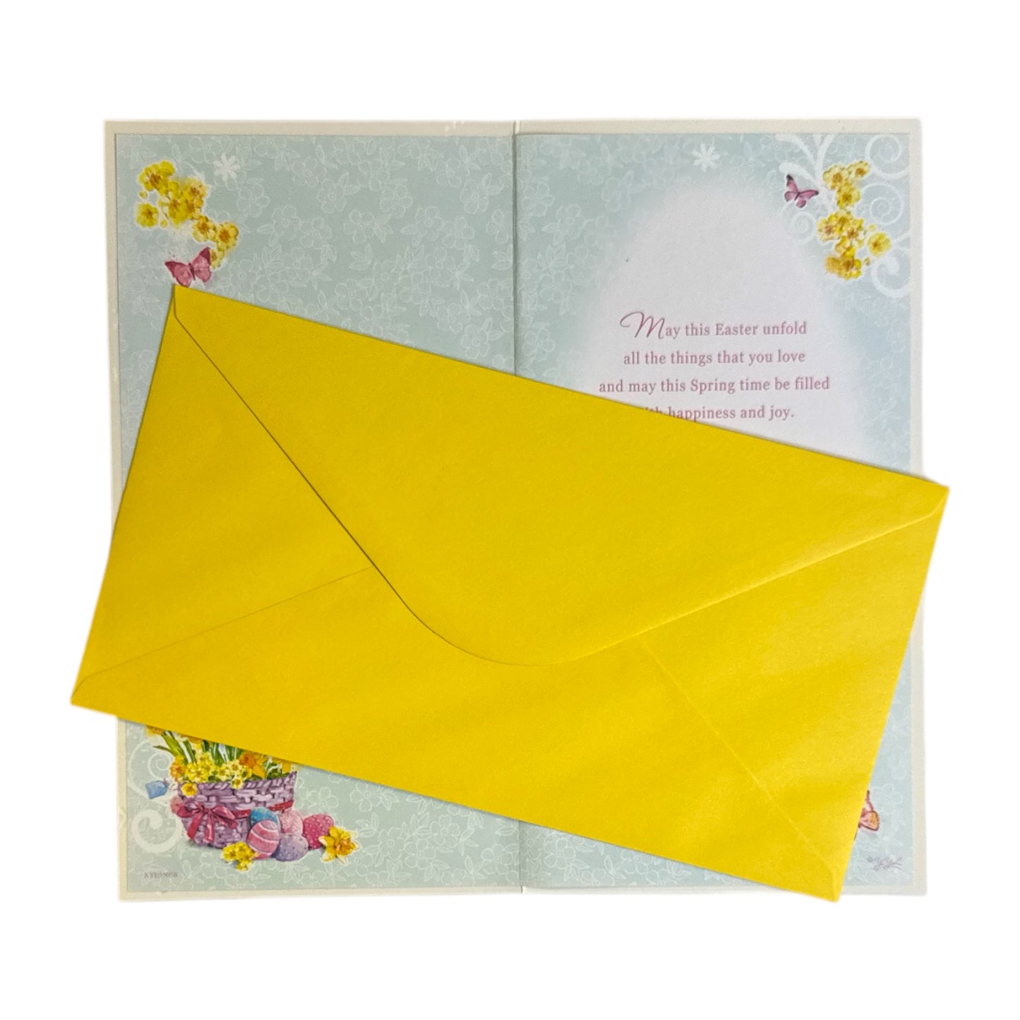 To Dear Nan And Grandad Basket Of Flowers Easter Card