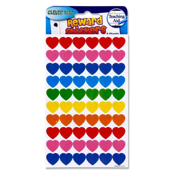 Clever Kidz 6 Sheets Reward Stickers 3 Assorted