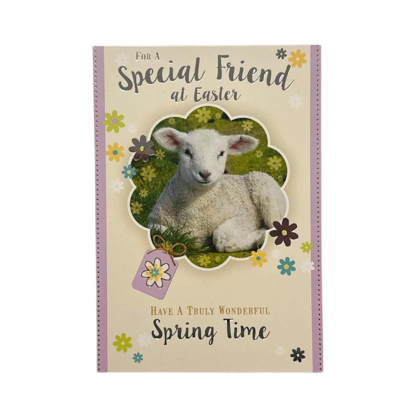 To A Special Friend Cute Lamb Design Happy Easter Greeting Card