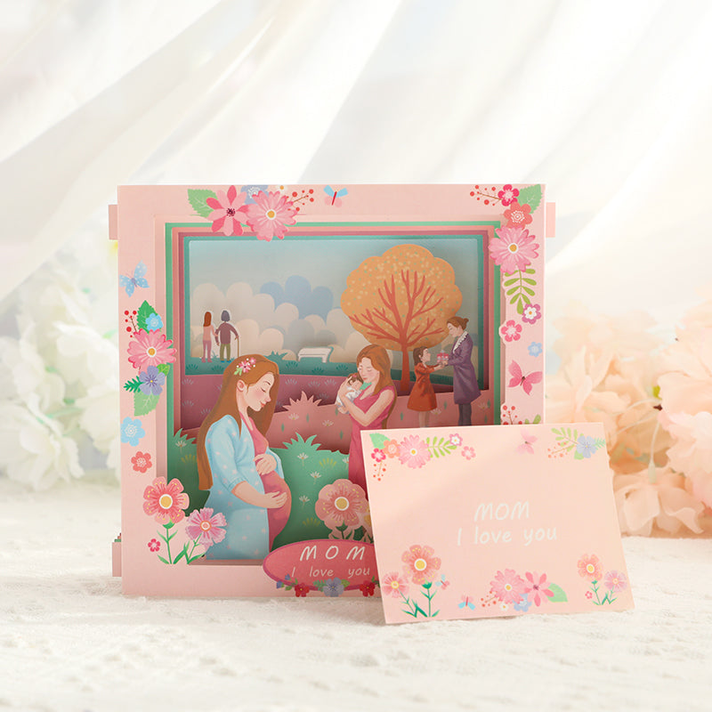 Moments of Motherhood 3D Pop Up Mother's Day Box Card