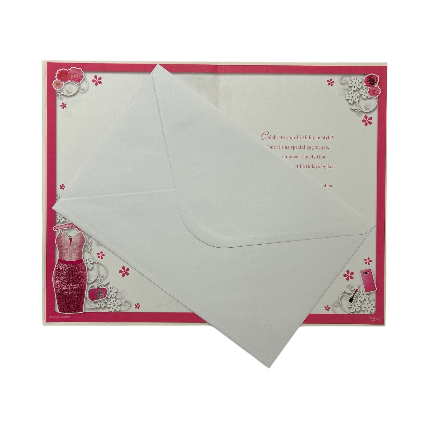 Age 18 Female Pink Dress and Sandals Design Opacity Birthday Card