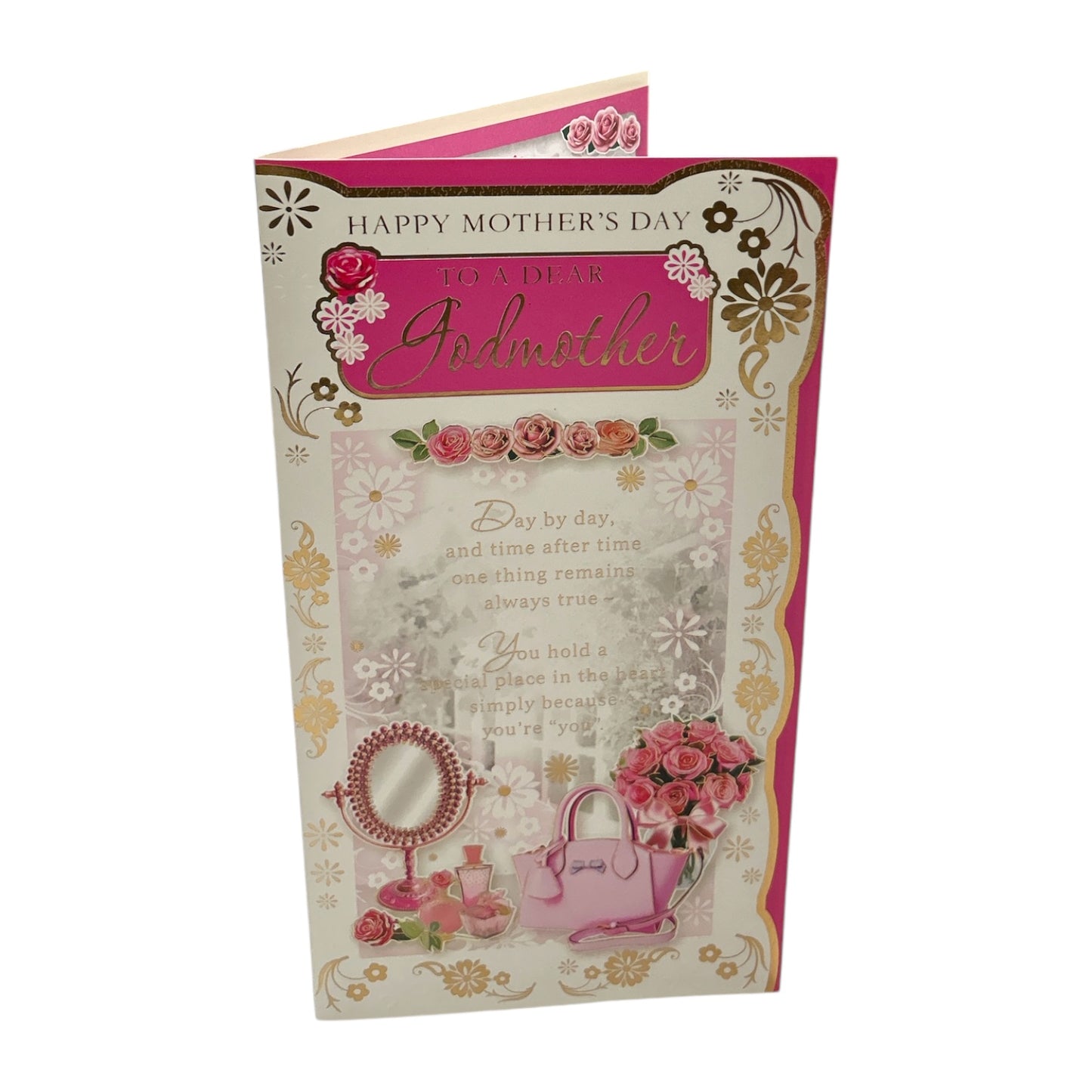 To A Special Godmother Mirror And Purse Design Mother's Day Card