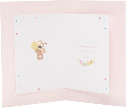 For A Wonderful Mum Boofle with a Bouquet Easter Card