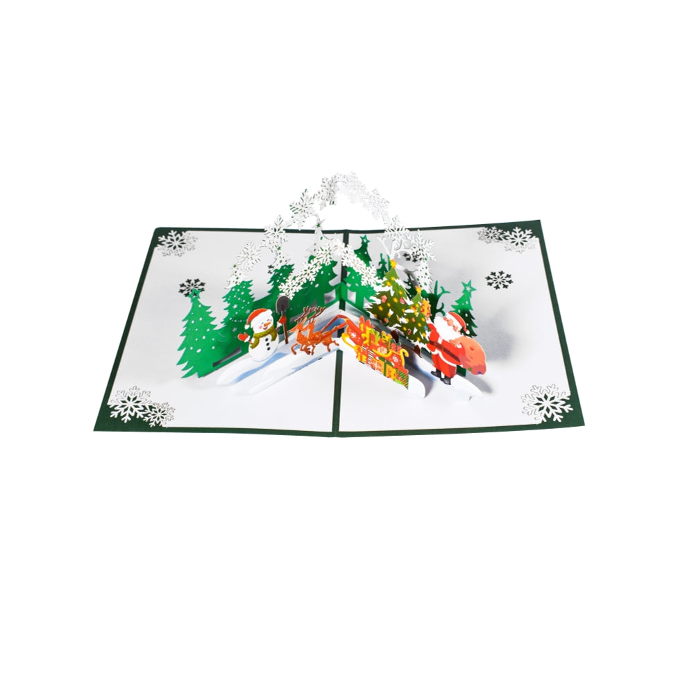 Merry Christmas Tree 3D Pop Up Holiday Card