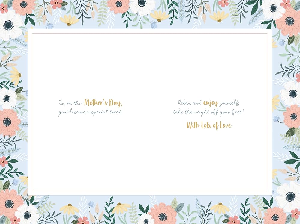 Heart And Flowers Nan Mother's Day Card