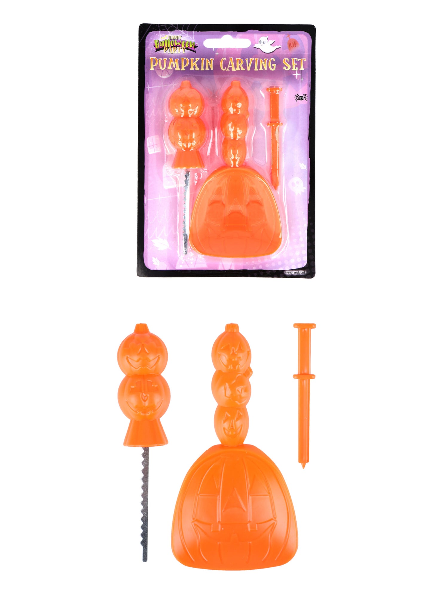 3 Pieces Halloween Pumpkin Carving Tool Set