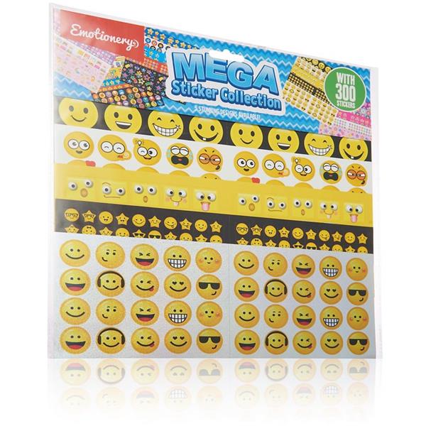 Emotionery Pack of 300 Mega Sticker Collection 5 Assorted