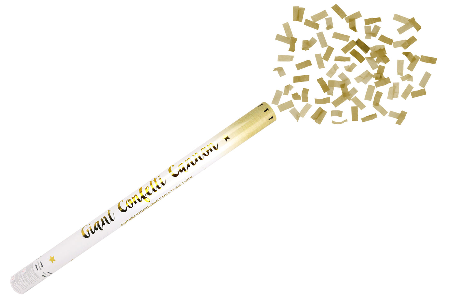 Gold Paper Confetti Shooters 80cm
