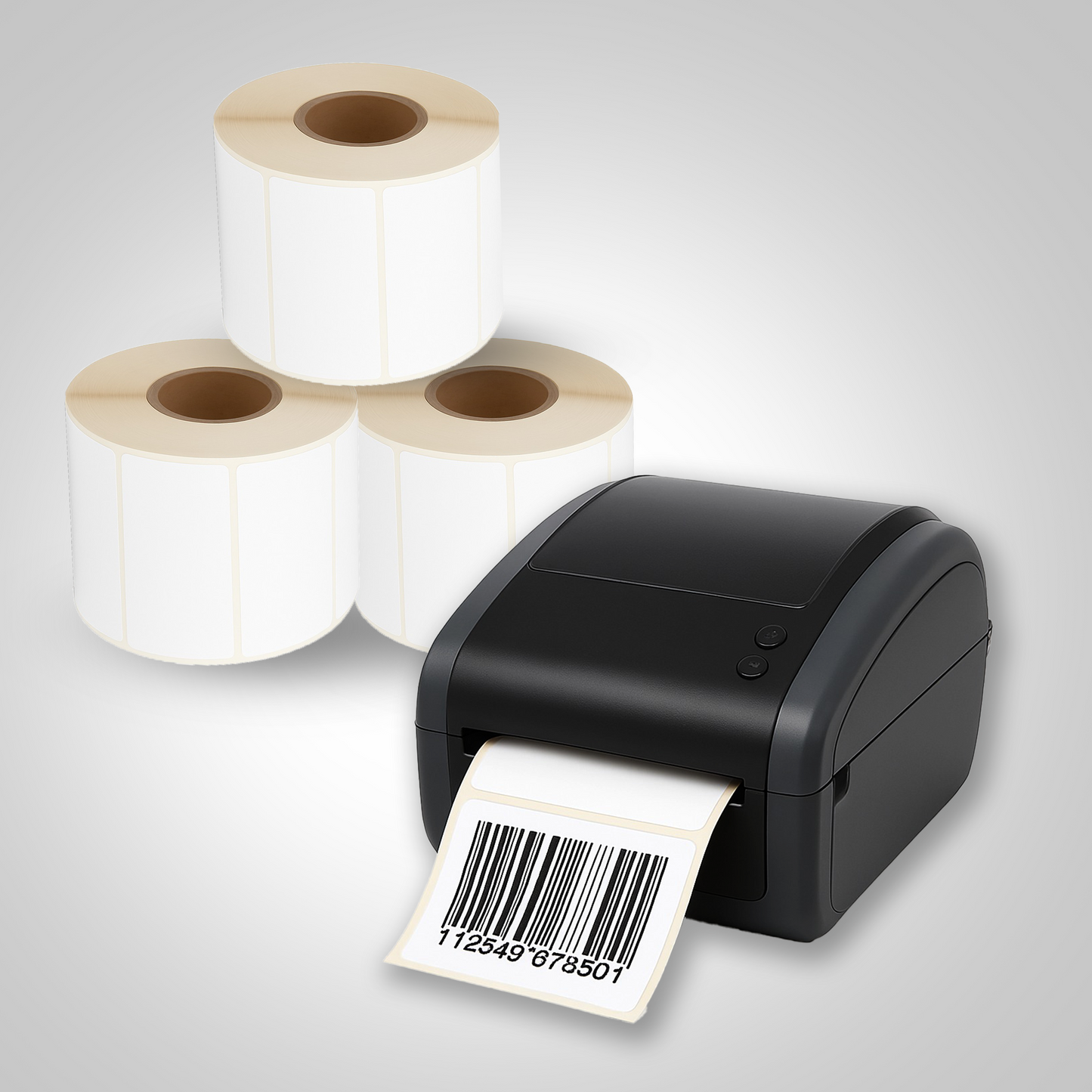 Pack of 1500 White Self Adhesive Thermal Printer Labels Roll 63.5 x 38.1mm
