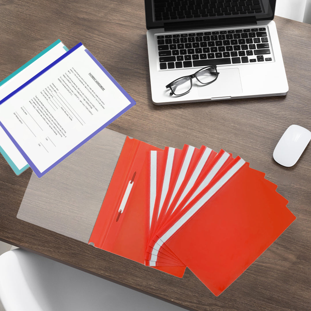 Pack of 12 Purple A4 Project Folders by Janrax