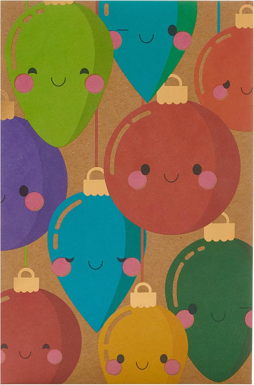 Box of 8 Festive Xmas Baubles In Aid of Mind Charity Christmas Cards