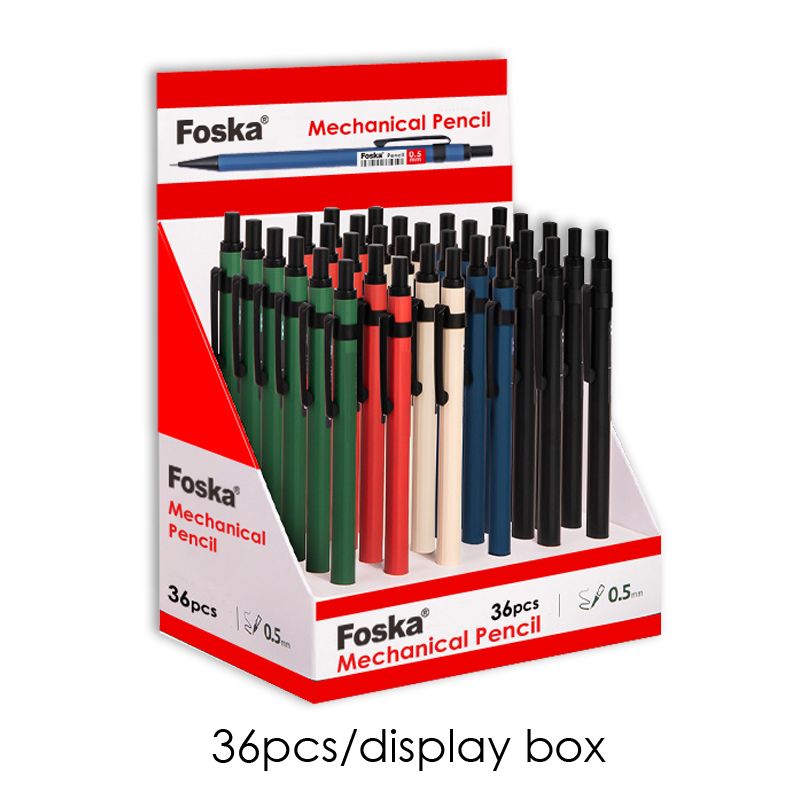 Pack of 36 0.5mm Metal Mechanical Pencils With Eraser