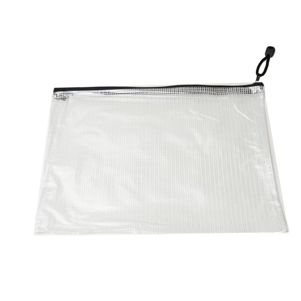 Pack of 24 A4 Black Zip Strong Mesh Bags - Tough Waterproof Storage