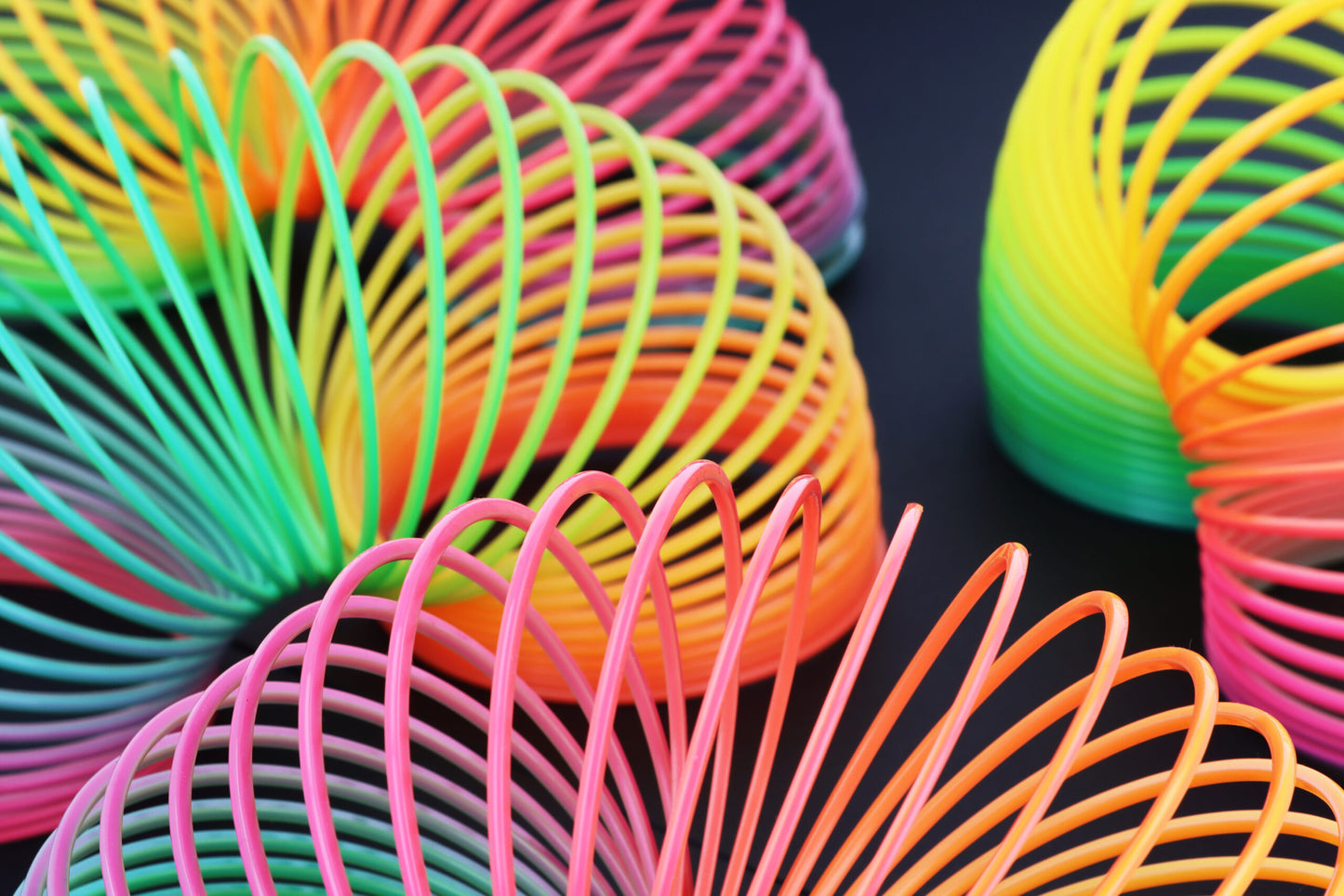 Rainbow Colour Magic Slinky Spring 7.5cm