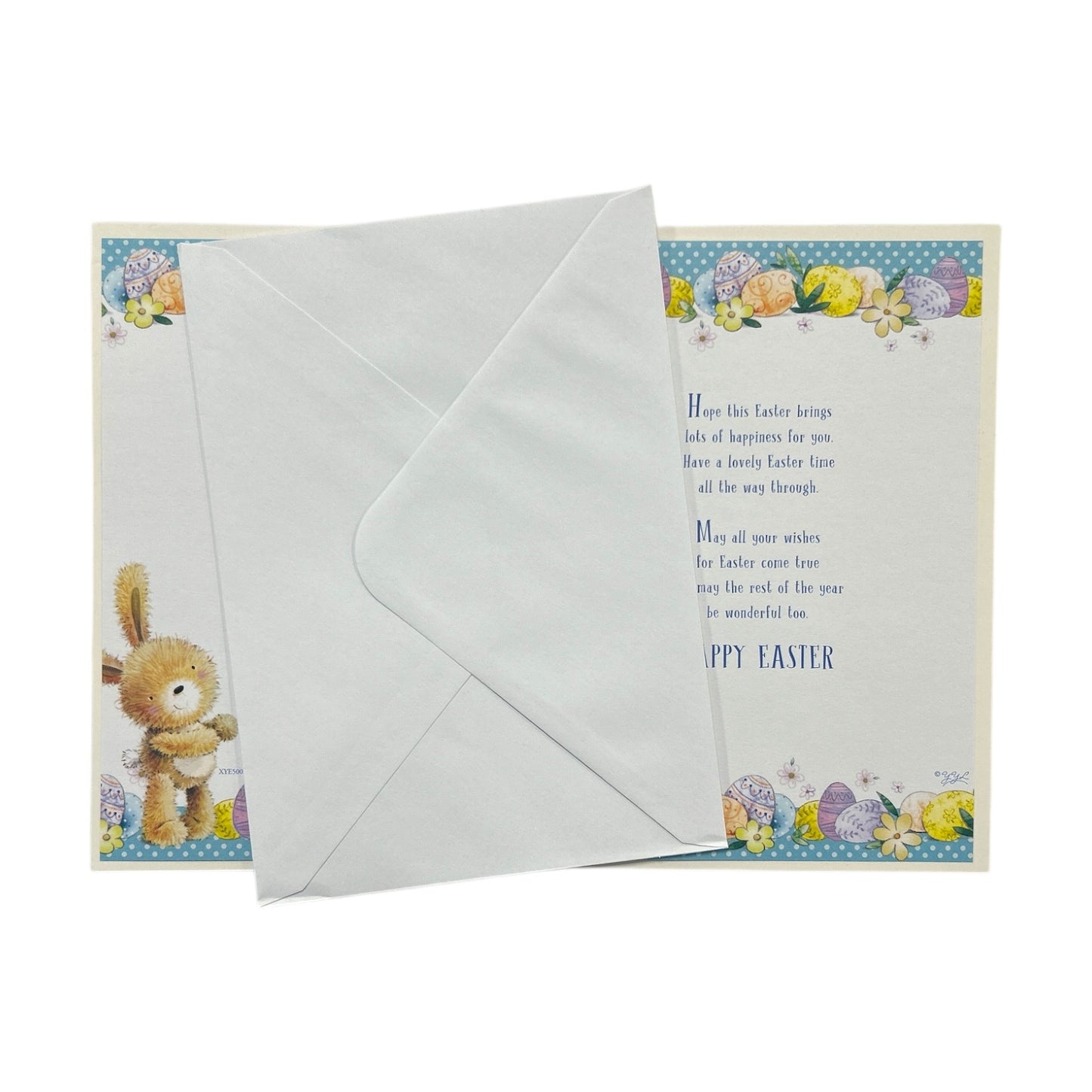 To A Special Son Rabbit With Gift And Eggs Design Easter Card