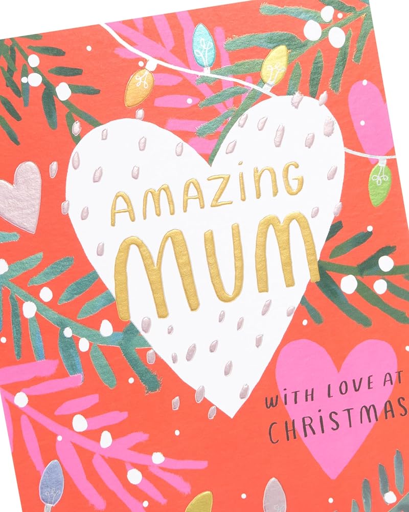 String Lights Amazing Mum Christmas Card