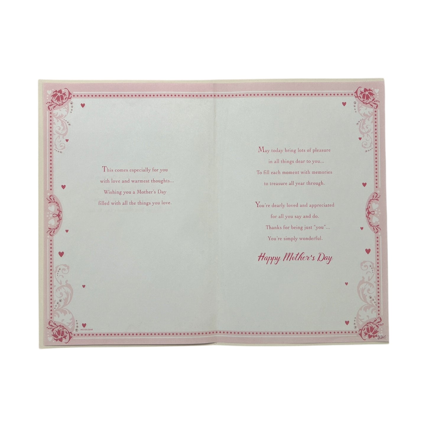 With Love to My Wife Heart Design Keepsake Mother's Day Boxed Card