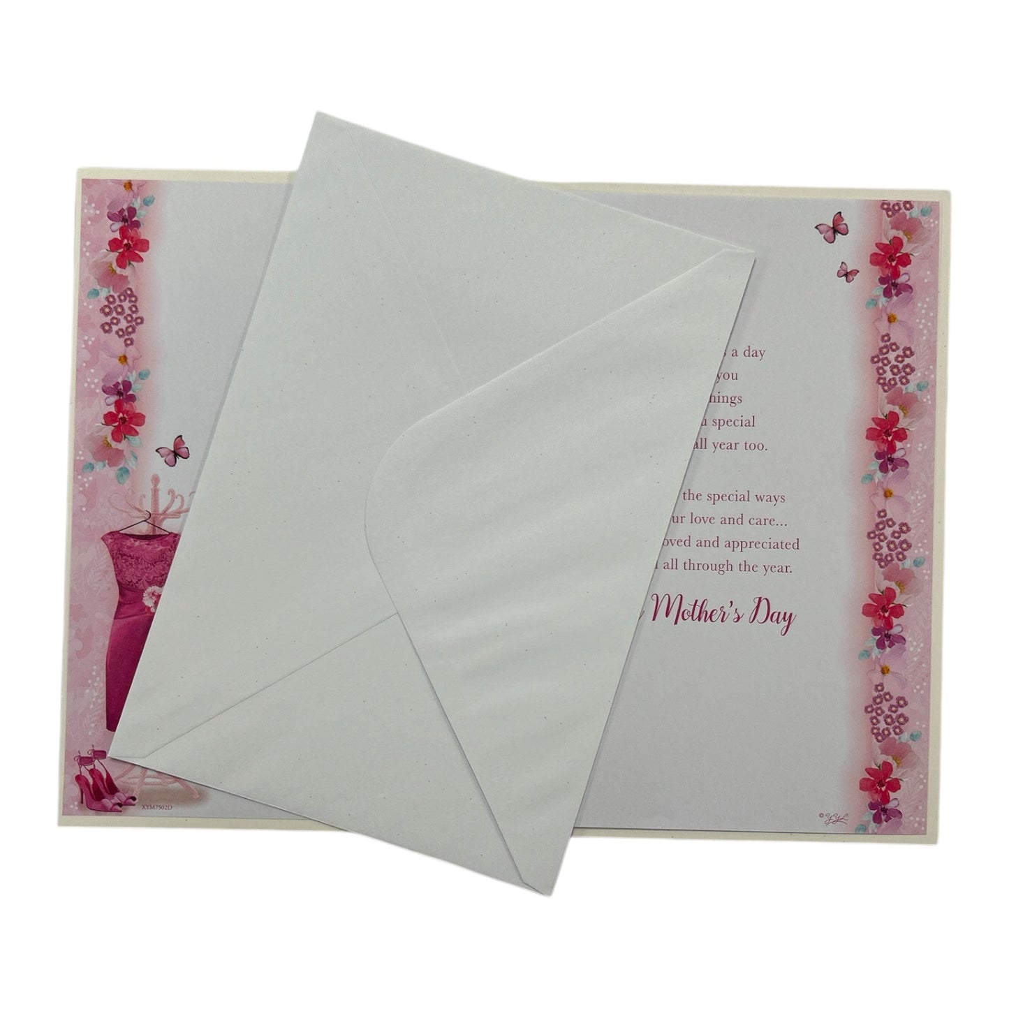 To A Special Nanna Beautiful Pink Dress Design Mother's Day Card