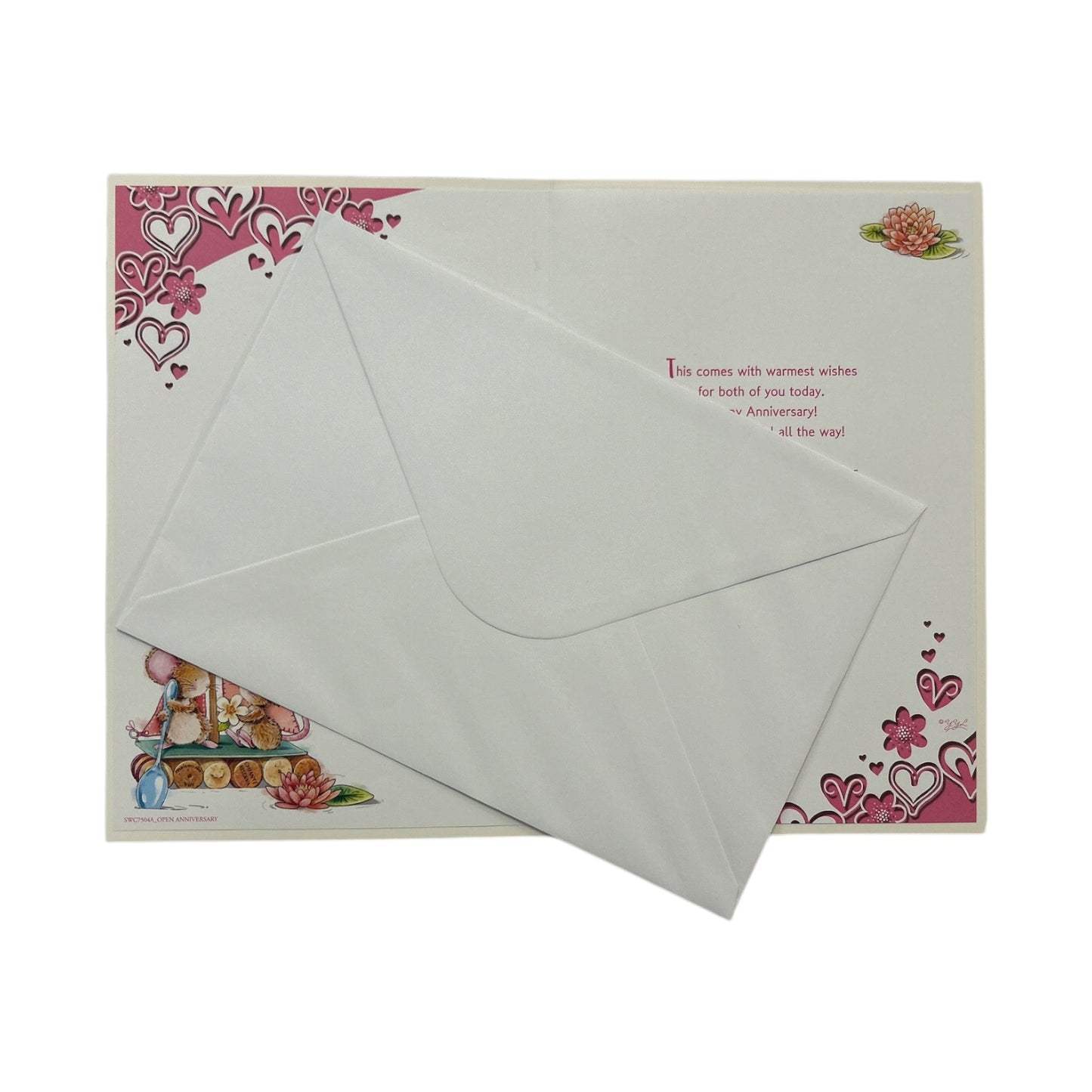 Sister & Brother-In-Law Yacht and Hearts Design Anniversary Card