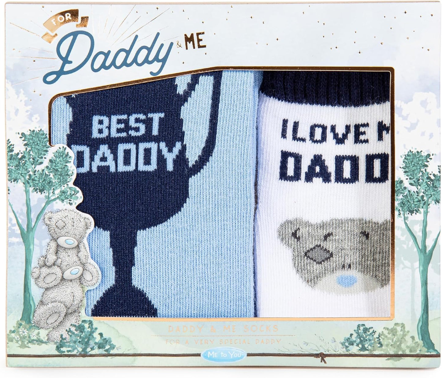 Tatty Teddy Father's Day 'Daddy and Me' Matching Socks Set Official Collection