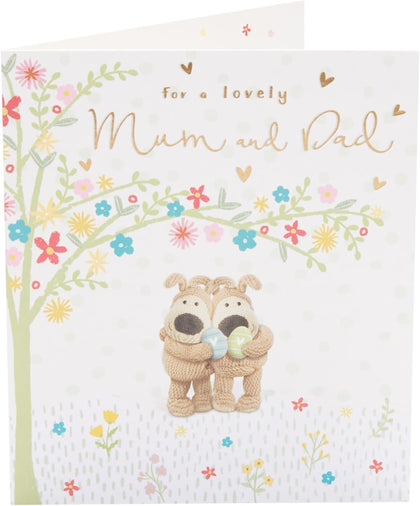 For A Lovely Mum & Dad Boofle Cute Design Easter Card