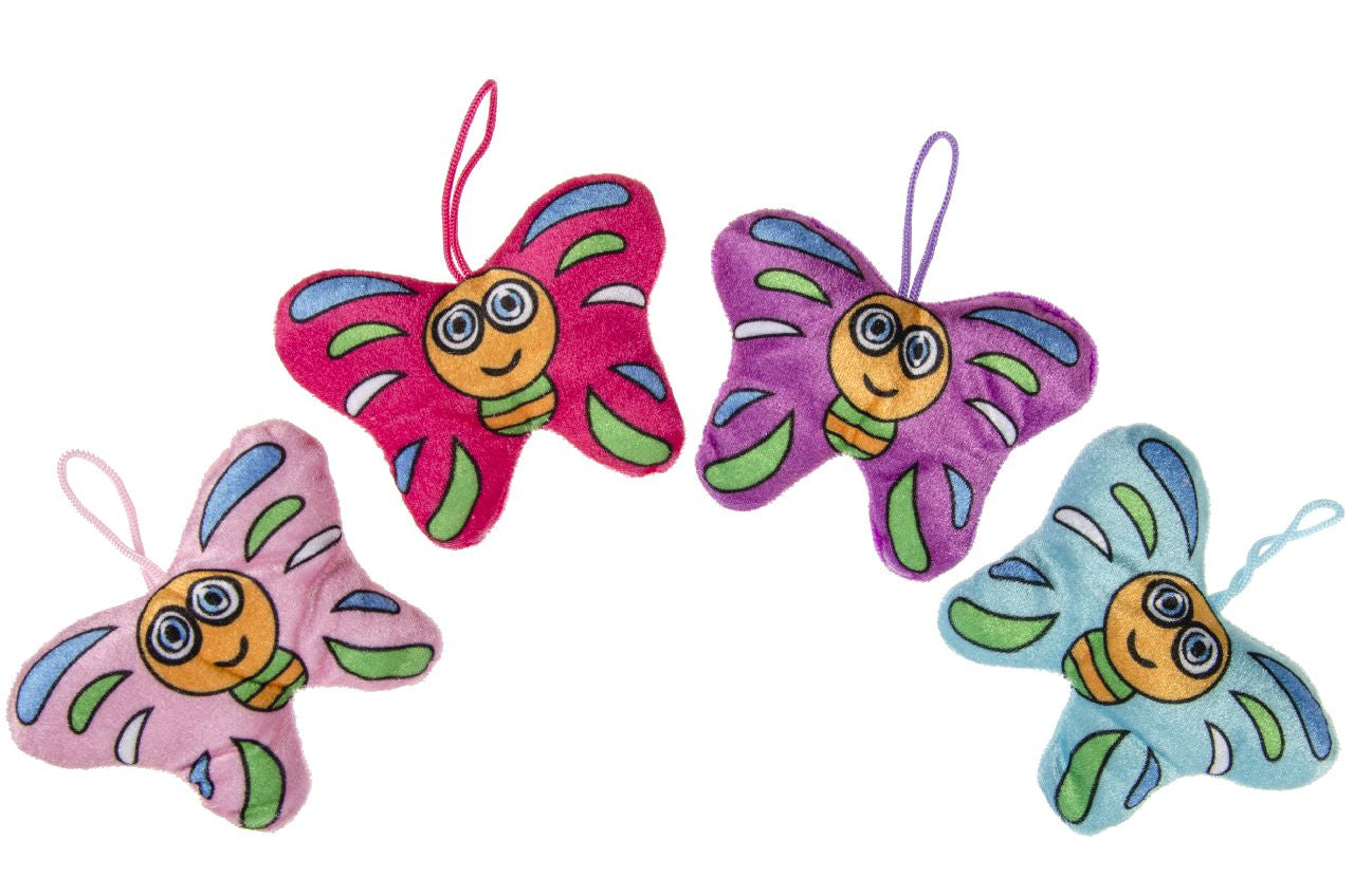 Pack of 6 Butterflies Super Soft Plush 13cm