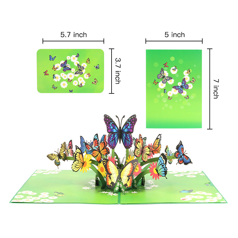 Butterfly Meadow 3D Pop Up Greeting Card - Birthday Mother's Day