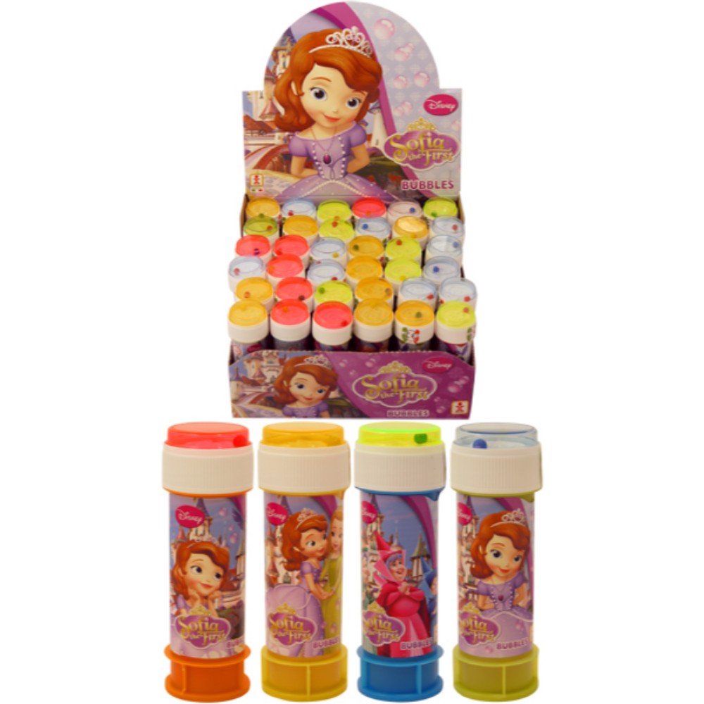 Pack of 12 Sofia The First Bubble Tubs 60ml