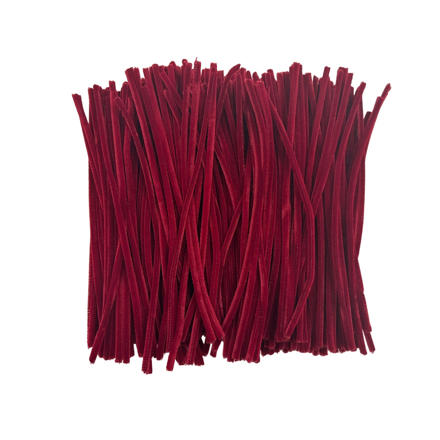 Pack of 250 Burgundy Coloured Pipe Cleaners 30cm x 6mm Craft Chenille Stems