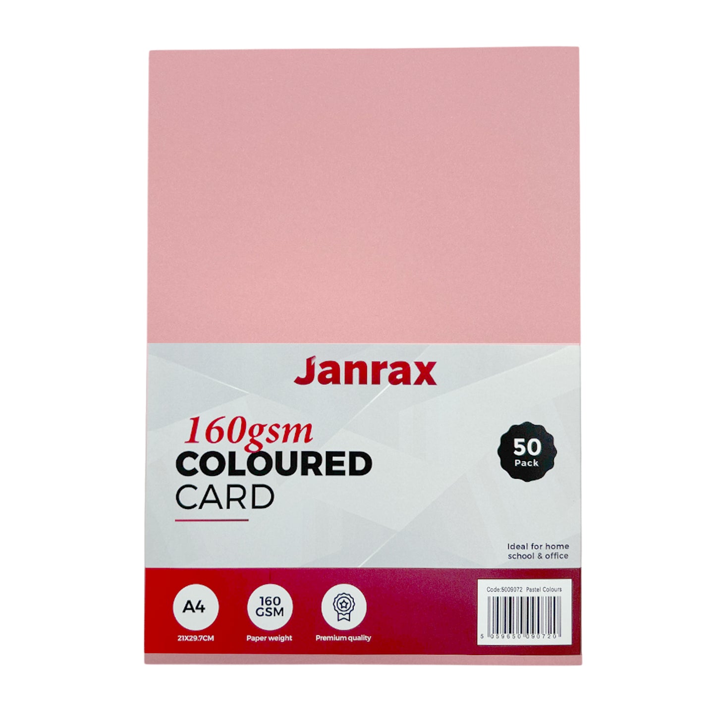 Pack of 2000 A4 Assorted Pastel Coloured Card 160gsm Sheets