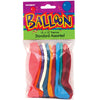 Pack of 10 Assorted Primary Coloured 12" Premium Latex Balloons