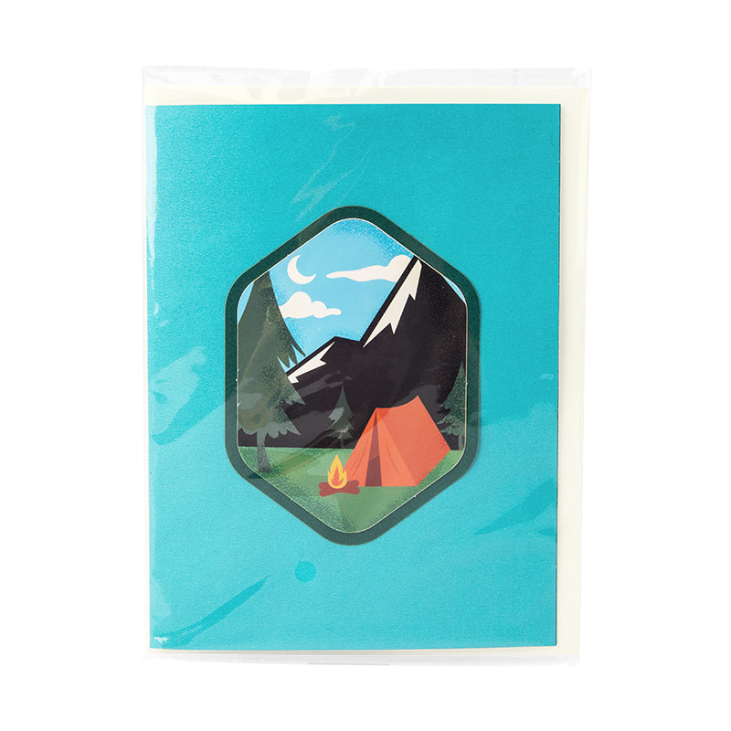 Campfire Moments 3D Forest Camping Pop Up Greeting Card