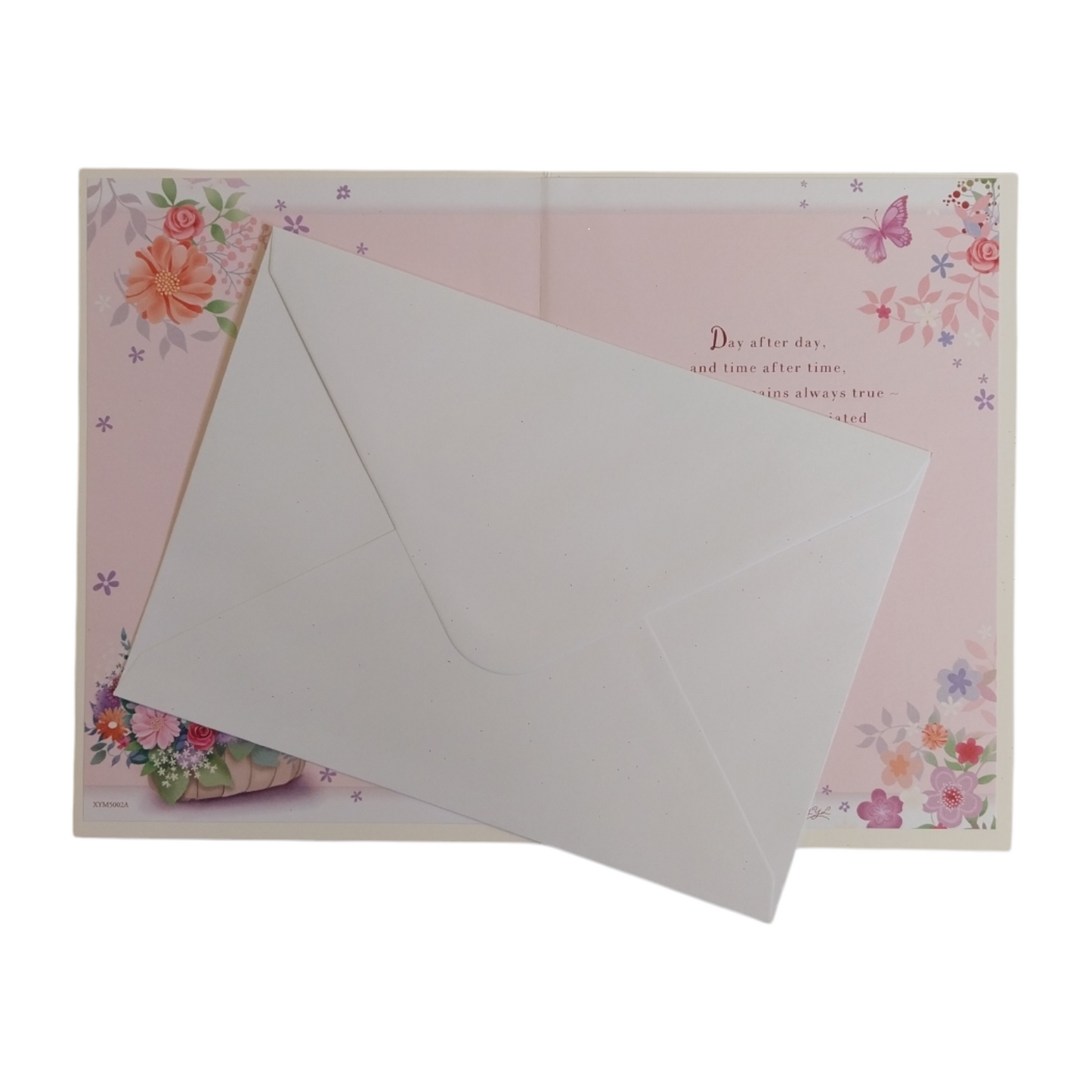 To My Wife Pastel Flowers Wallet Design Mother's Day Card