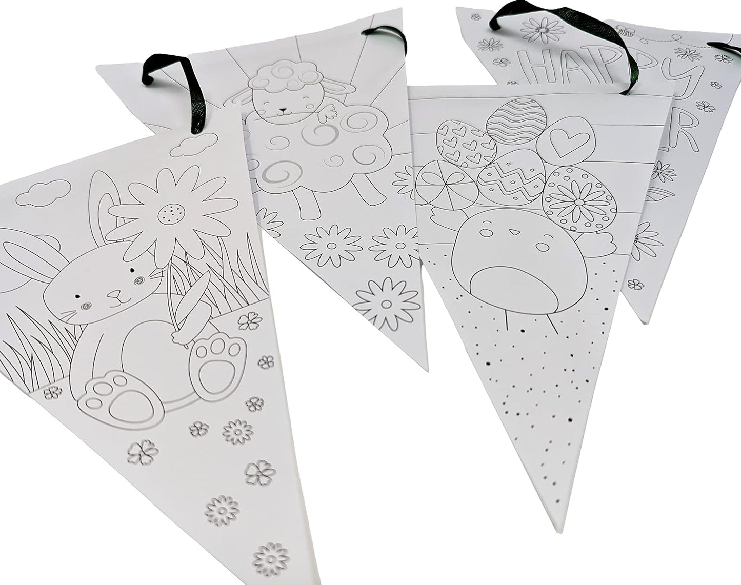 Colour Your Own Easter Bunting