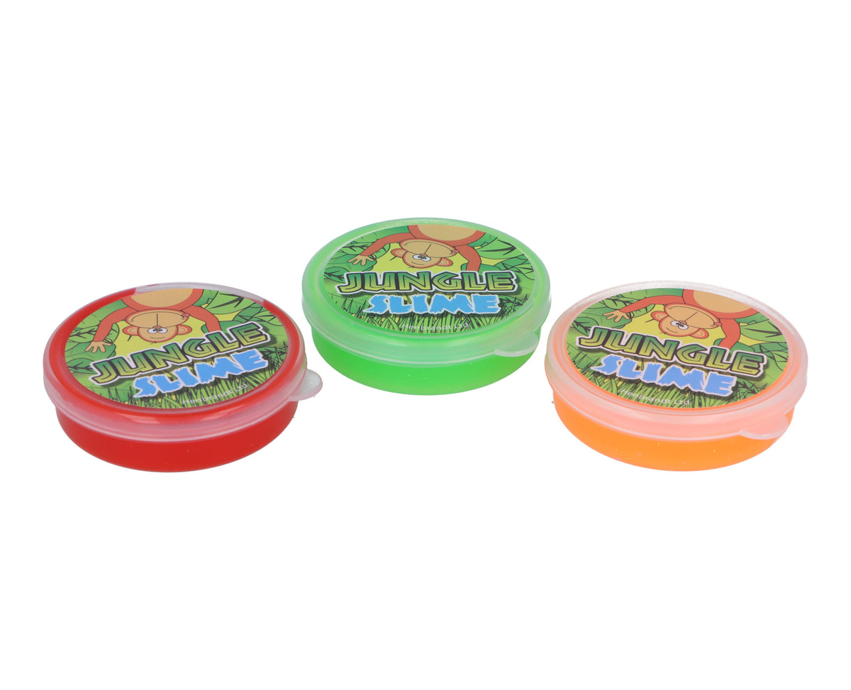 Single Jungle Animal Slime Tub - Pocket Money Toys Party Bag Filler