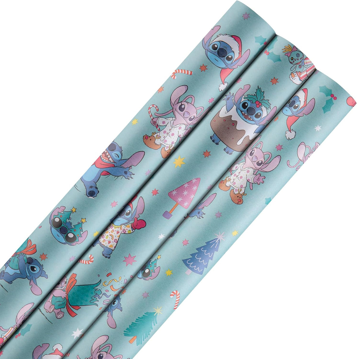 Disney Lilo & Stitch Multipack 12m 3 x 4M Rolls Christmas Wrapping Paper