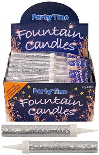 Pack of 2 Party Time Fountain Candle