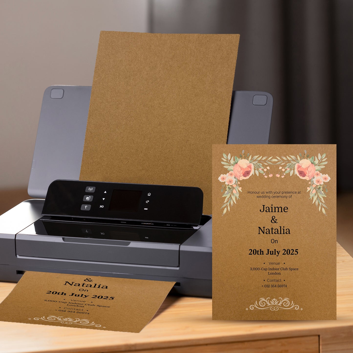 Pack of 60 A4 240gsm Kraft Card Sheets